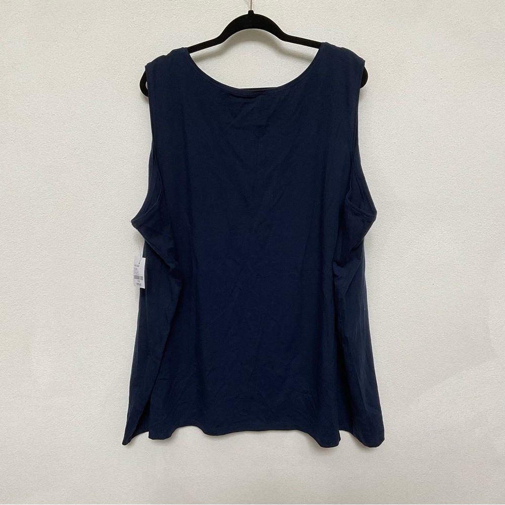 NWT Catherines Suprema Collection Dark Blue Thick Strap Tank Top Size 5X - Picture 4 of 4